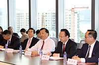 Prof. Benjamin Wah (middle at front row), Acting Vice-Chancellor of CUHK speaks at the meeting